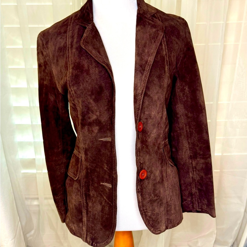 Suede blazer/ jacket xxs